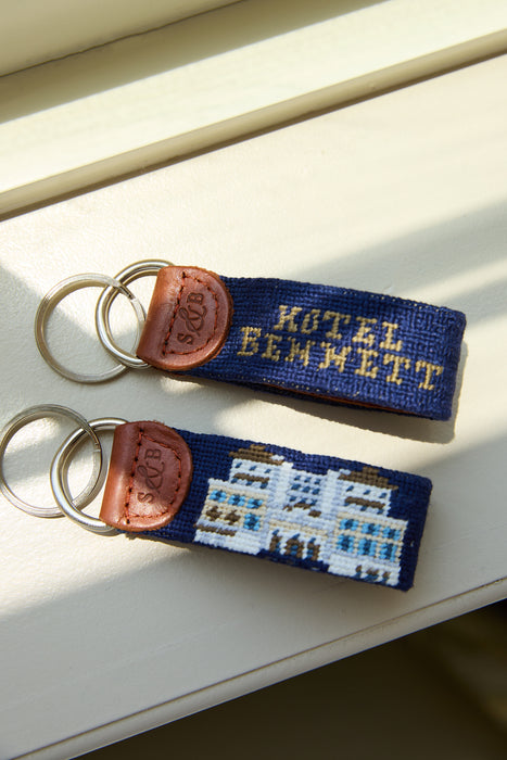 Hotel Bennett Embroidered Keychain
