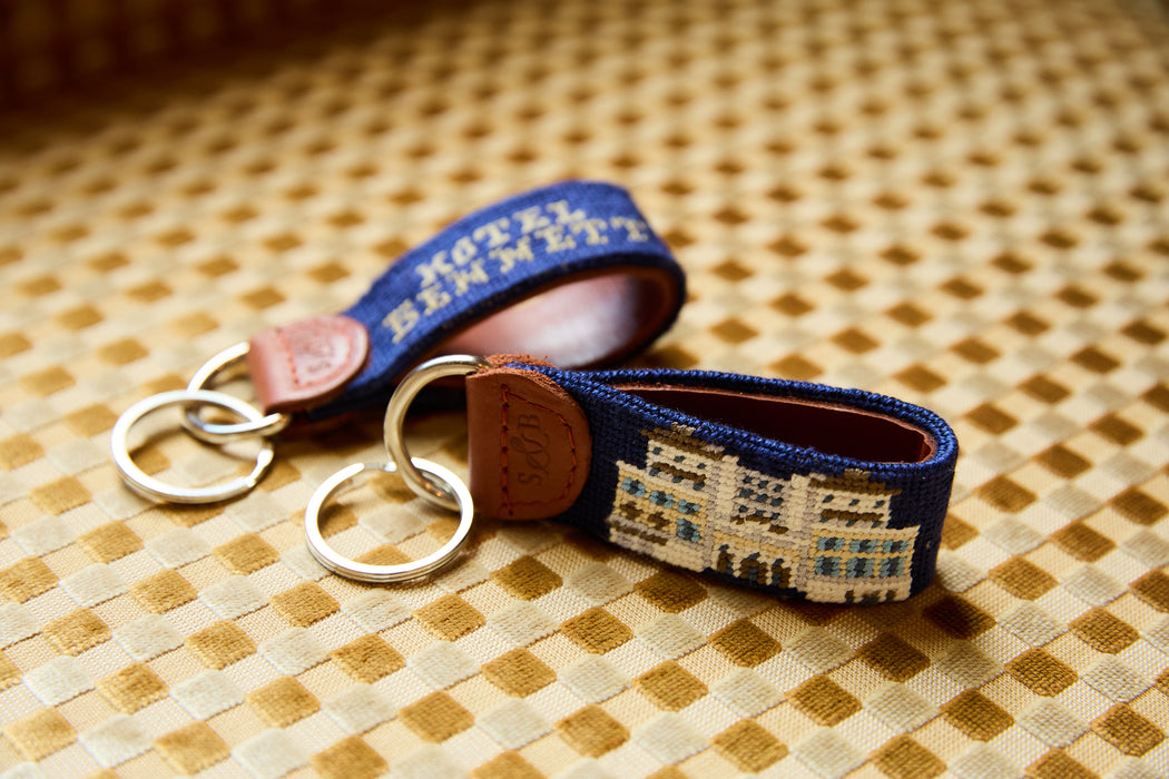 Hotel Bennett Embroidered Keychain